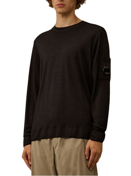 Sweater with Lens Appliqué C.P. COMPANY | 19CMKN024A003247F888